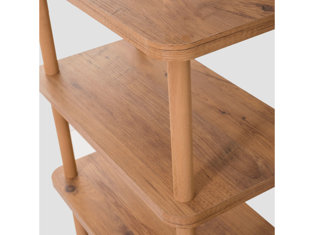 Librería de madera "Zen" - 180 x 35 x 75 cm - Marrón