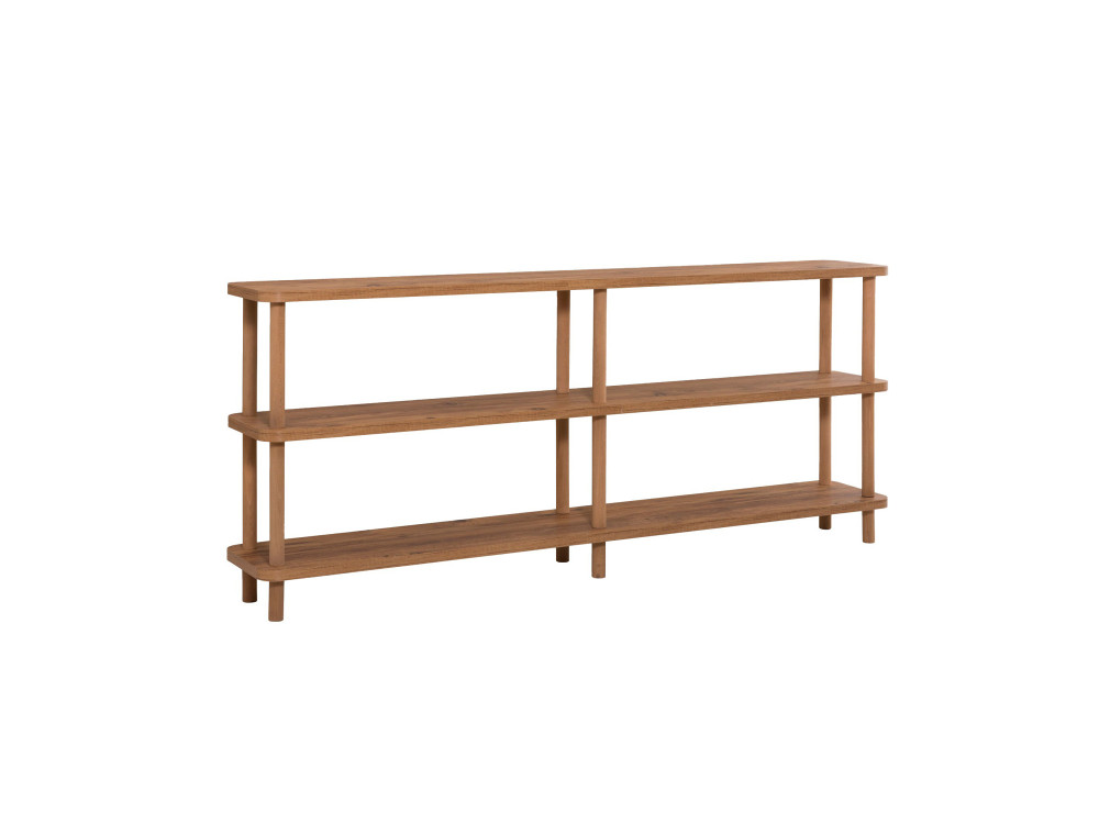 Librería de madera "Zen" - 180 x 35 x 75 cm - Marrón