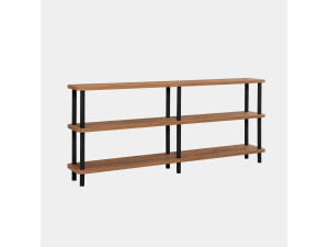 Librería de madera "Zen" - 180 x 35 x 75 cm - Negro