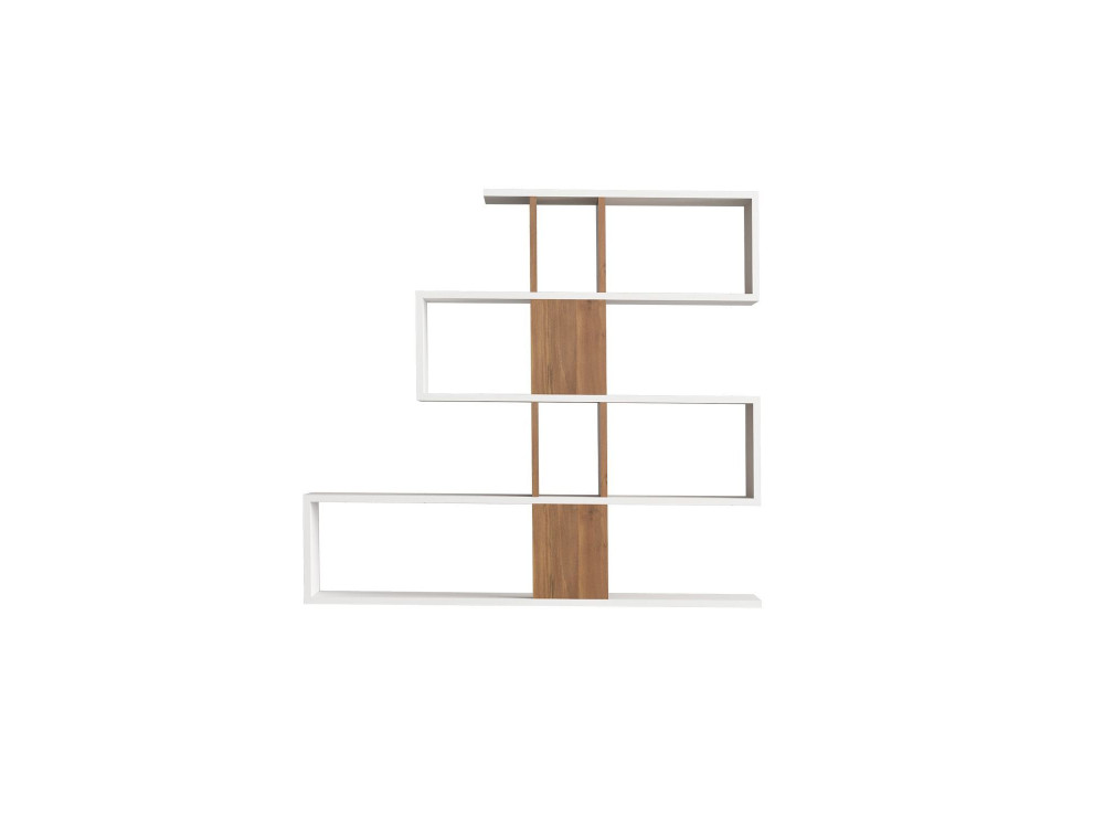 Librería de madera "Karlin" - 120 x 20 x 109 cm - Blanco