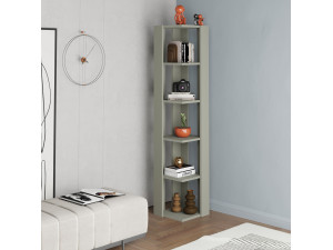 Librería de madera "Nati" - 32 x 32 x 161 cm - Verde 2