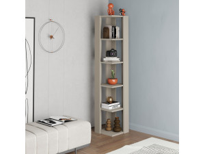 Librería de madera "Nati" - 32 x 32 x 161 cm - Arenisca 2