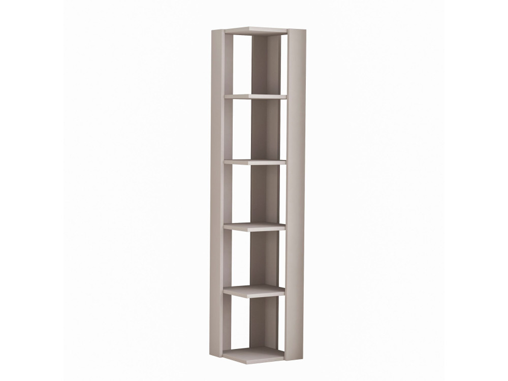 Librería de madera "Nati" - 32 x 32 x 161 cm - Marrón moca claro