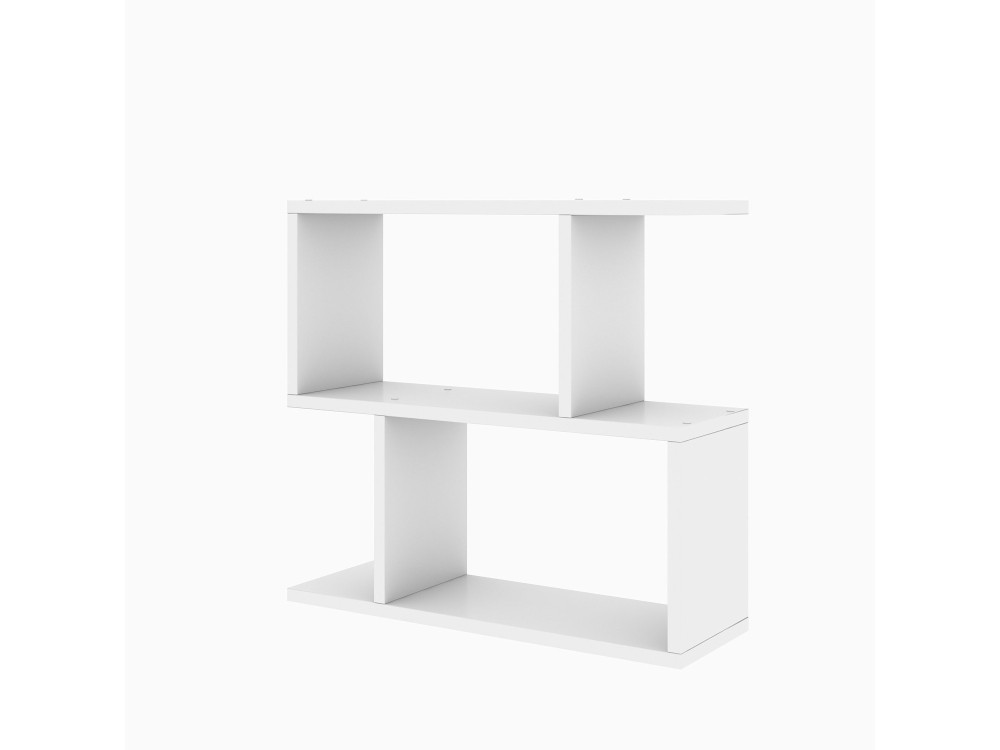 Mesa auxiliar de madera "Lale" - 60 x 20 x 55 cm - Blanco