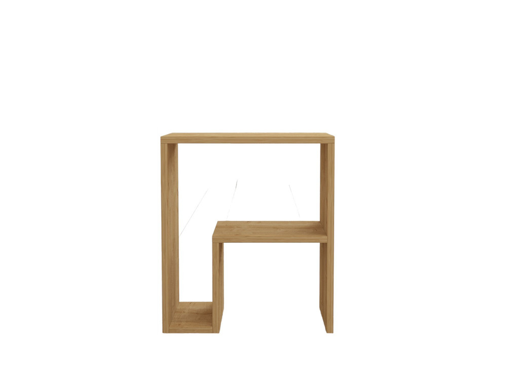 Mesa auxiliar de madera "Yepa" - 45 x 29 x 51 cm - Roble zafiro