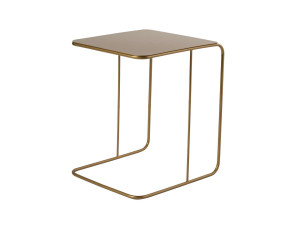 Mesa auxiliar de metal "Poeta" 47 x 46 x 57 cm - Oro