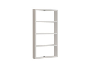 Estantería de pared de madera "Quatro" - 43 x 9 x 80 cm - Blanco