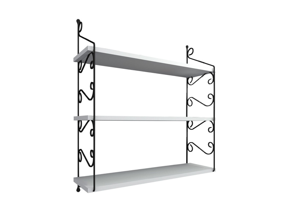Estante de pared de madera "Seramoni" 72 x 20 x 81 cm - Blanco