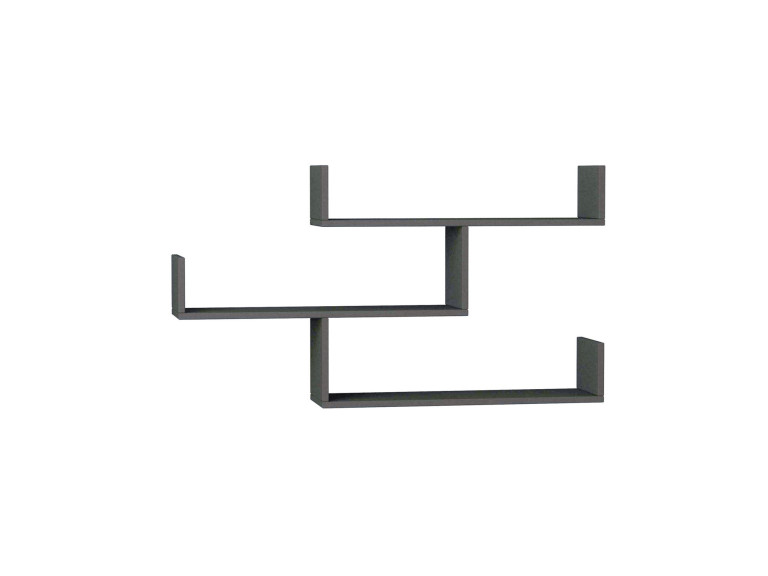 Estantería de pared de madera "Tibet" - 120 x 22 x 67 cm - Antracita