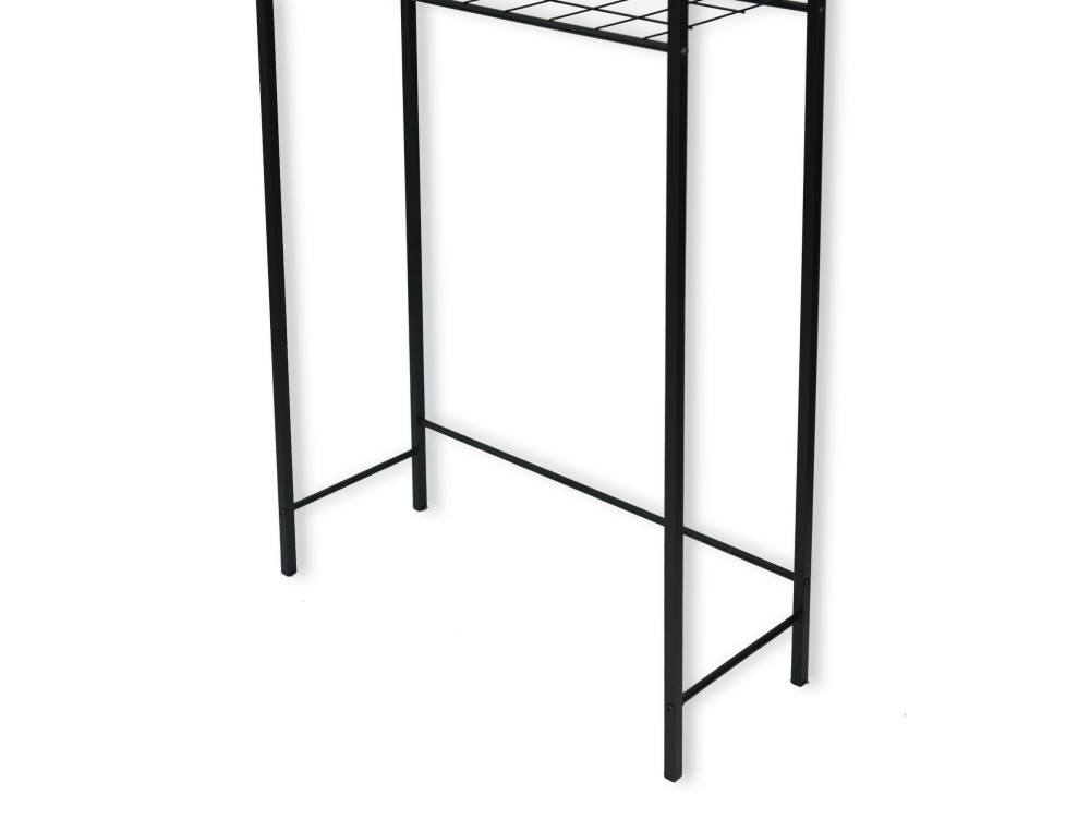 Armario metálico "Nigel" para lavadora - 68 x 24 x 150 cm - Negro