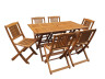 Comedor/Salón de jardín en madera exótica Hong Kong - Maple - Marrón claro , Comedor/Salón de jardín en madera exótica Hong Kong