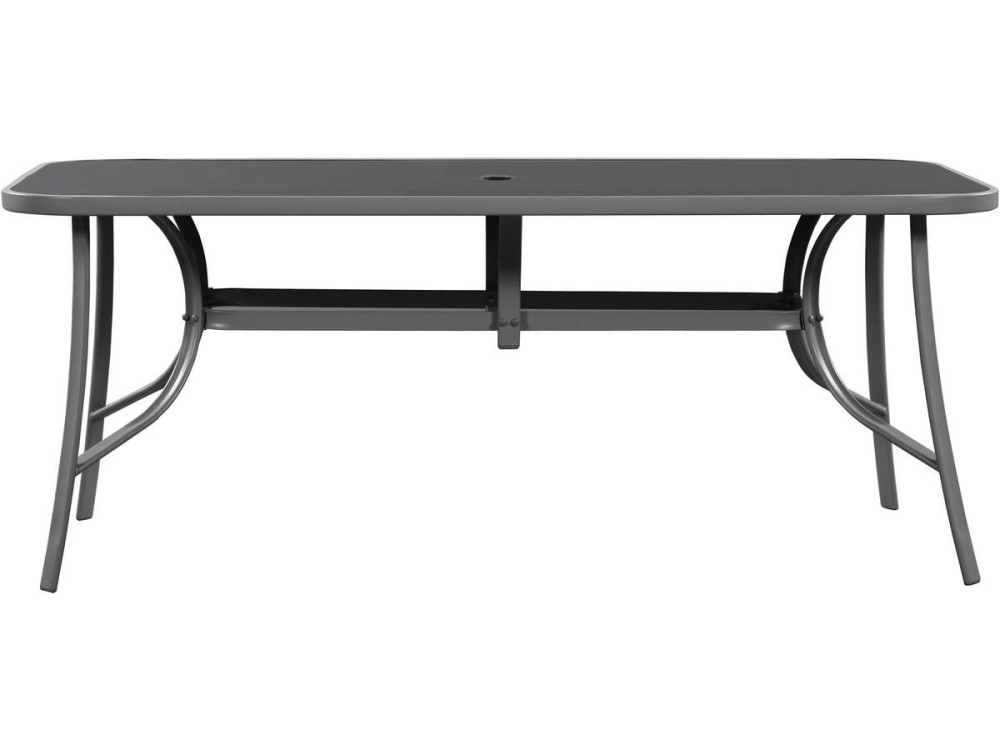Comedor de jardín Cordoba XL 180 - "Phoenix" - Negro