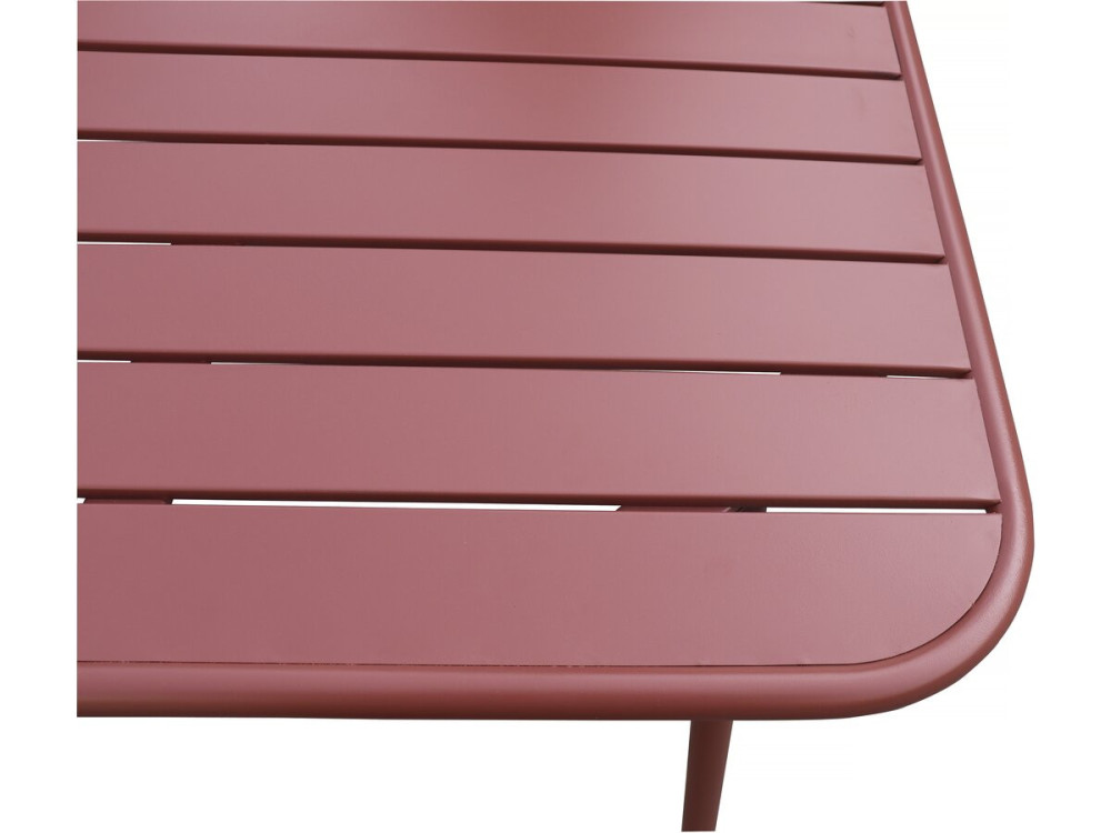 Conjunto de muebles de jardín metálicos "Bilbao" - 6 plazas - Terracota