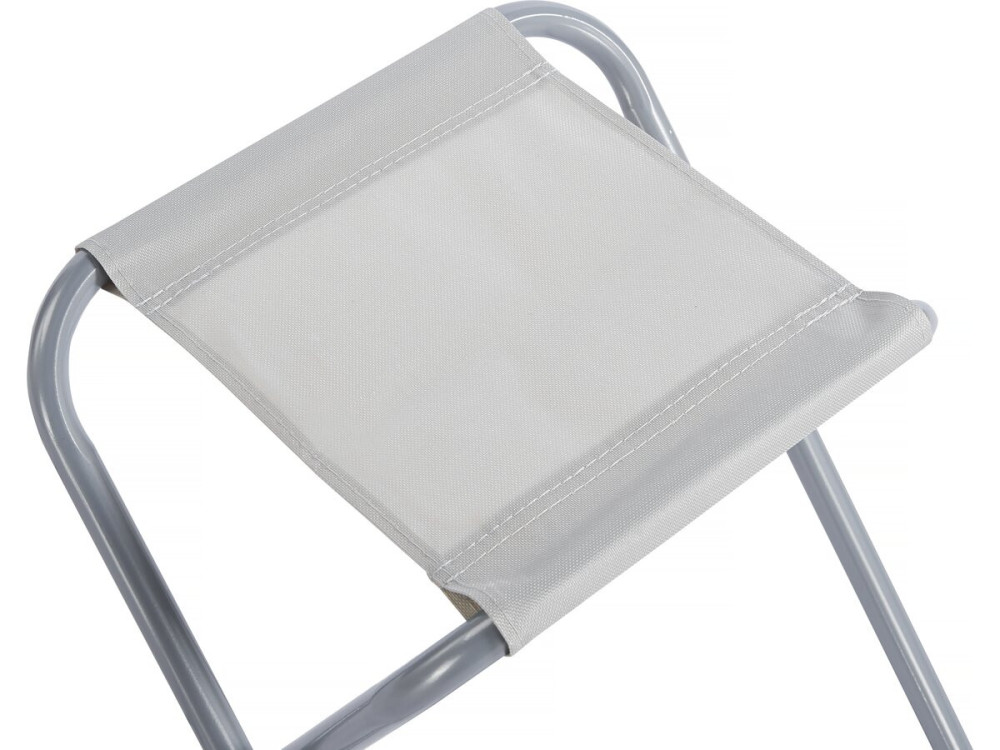 Lote de mesa de camping y 4 taburetes plegables - 125 x 60 cm - Blanco