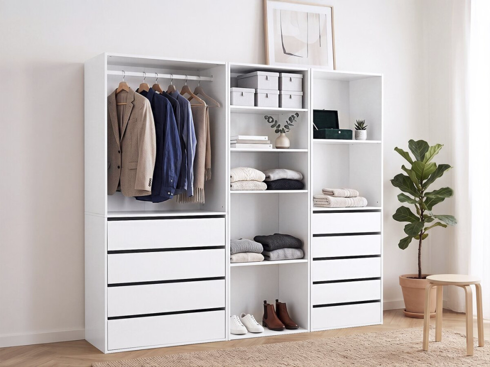Camerino modular "Opera" - 3 unidades - Blanco