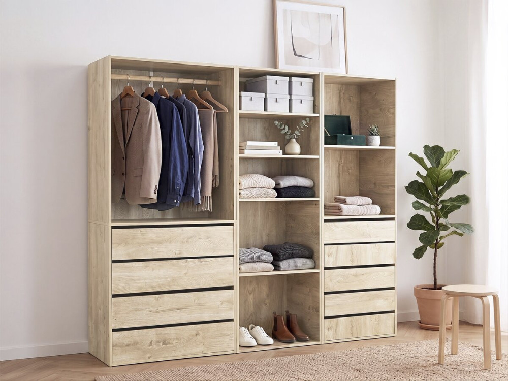 Camerino modular "Opera" - 3 unidades - Beige