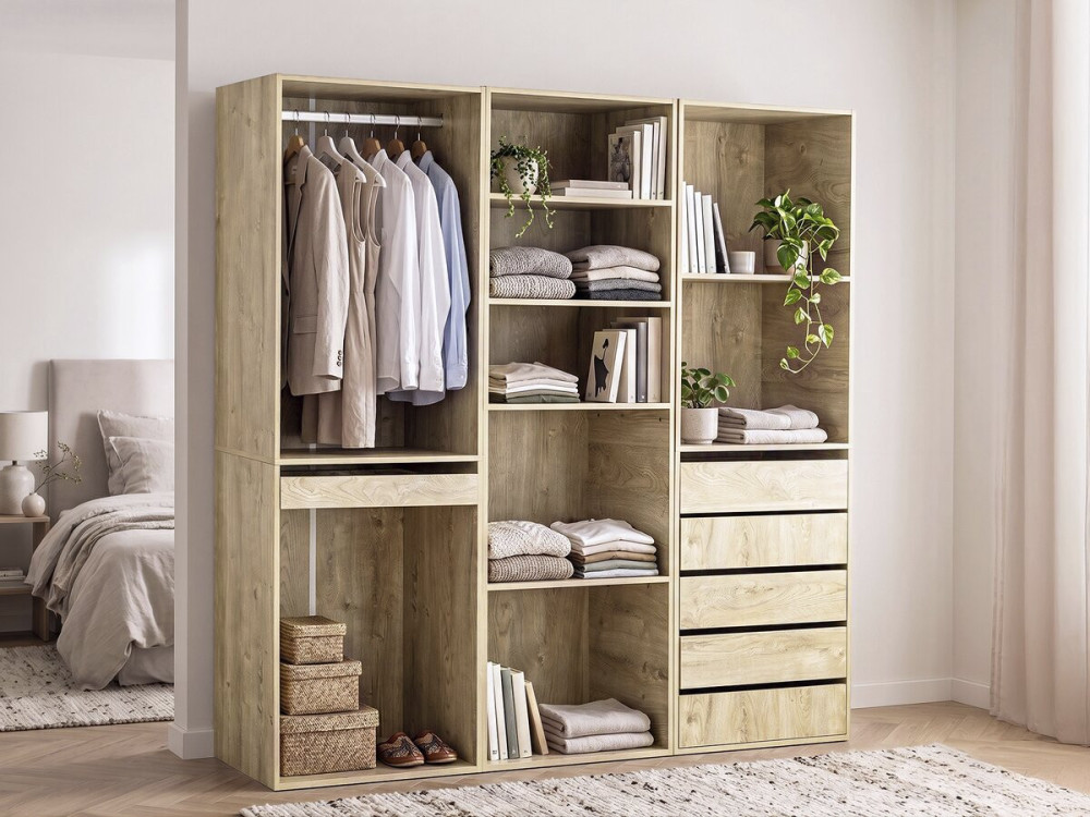Camerino modular "Opera" - 3 unidades - Beige