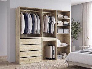 Conjunto de armario modular "Opéra" - 3 unidades - Beige 2