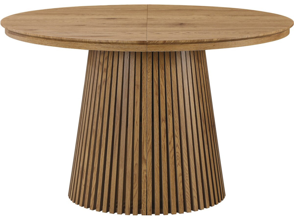 Mesa de comedor de madera extensible "Sylva" - 120/200 cm - 4 a 8 plazas - Marrón