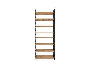 Librería de madera "Plástico" - 46 x 18 x 128 cm - Negro