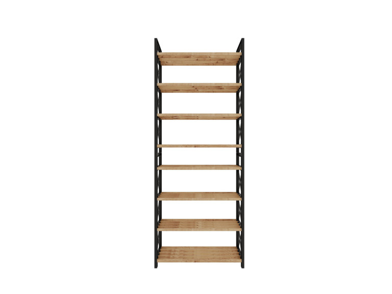 Librería de madera "Plástico" - 46 x 18 x 128 cm - Negro