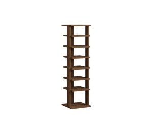 Mueble zapatero de madera "Ayka" - 30 x 30 x 110 cm - Marrón
