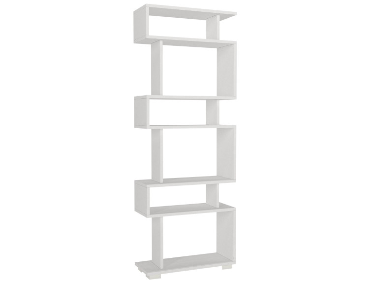 Librería de madera "Blok" - 60 x 19 x 165 cm - Blanco