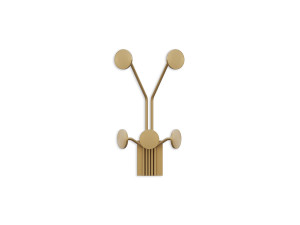 Gancho de pared de metal "Jirafa" - 24 x 16 x 40 cm - Oro