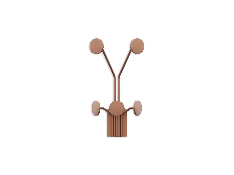 Gancho de pared de metal "Jirafa" - 24 x 16 x 40 cm - Cobre