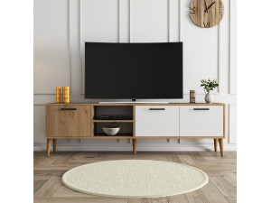Soporte de TV de madera "Exxen" - 180 x 35 x 53 cm - Blanco 2