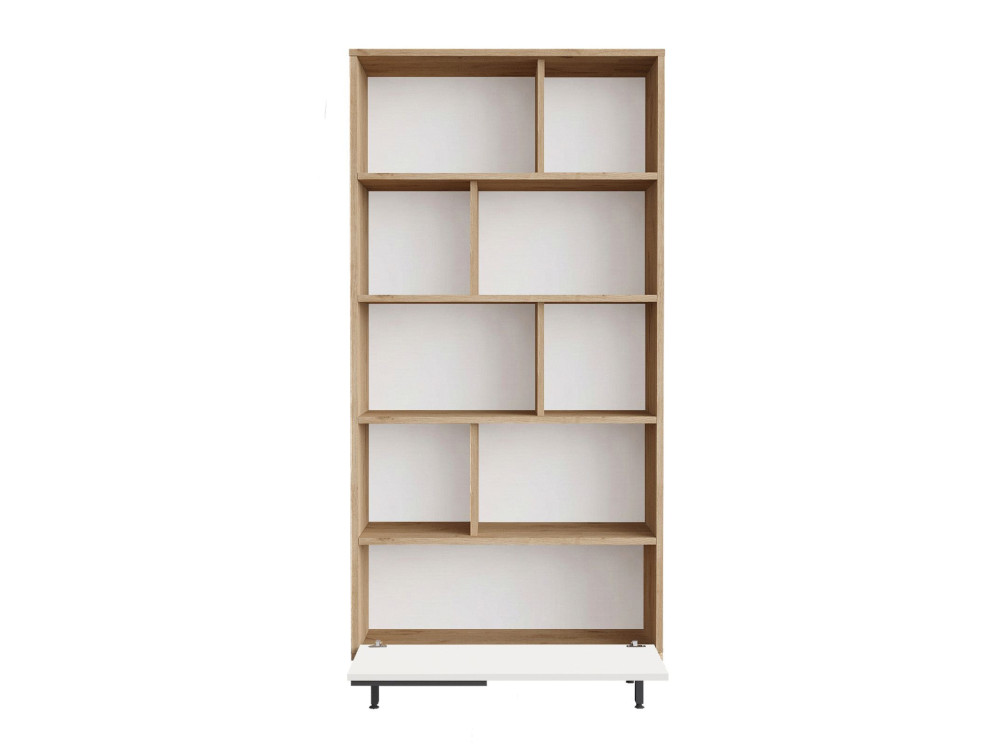 Librería de madera "ON4-SW" - 84 x 30 x 176 cm - Blanco