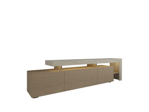 Soporte de TV de madera "Beliz" - 192 x 37 x 53 cm - Beige