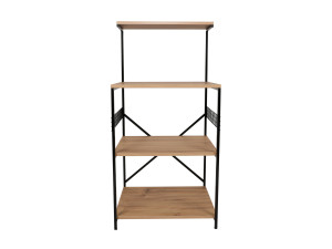Armario de madera multiusos "Anemon" - 60 x 45 x 124 cm - Marrón