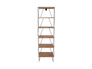 Librería de madera "Balaban" - 46 x 30 x 165 cm - Marrón