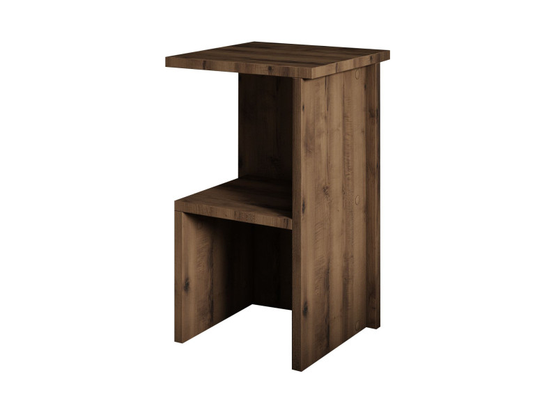 Mesilla de noche de madera "Roisin" - 30 x 30 x 50 cm - Marrón