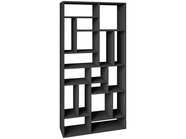 Librería de madera "Nicola" - 90 x 30 x 180 cm - Gris antracita