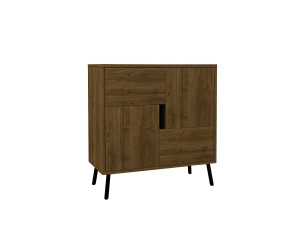 Aparador de madera "Darien" - 76 x 35 x 79 cm - Marrón