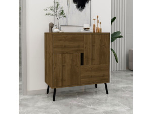 Aparador de madera "Darien" - 76 x 35 x 79 cm - Marrón 2