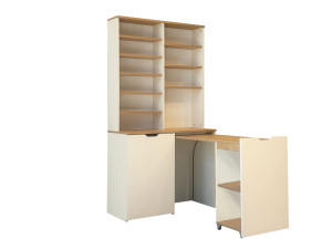 Soporte de madera para café "Flexa" - 100 x 45 x 190 cm - Crema
