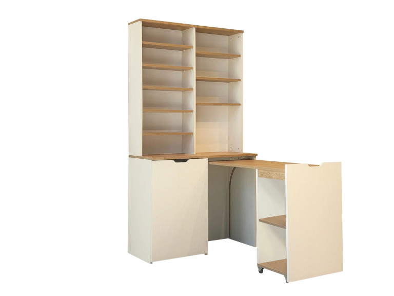 Soporte de madera para café "Flexa" - 100 x 45 x 190 cm - Crema
