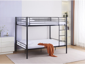 Litera doble "Adam" - Somier incluido - 140 x 190 cm - Negro 2