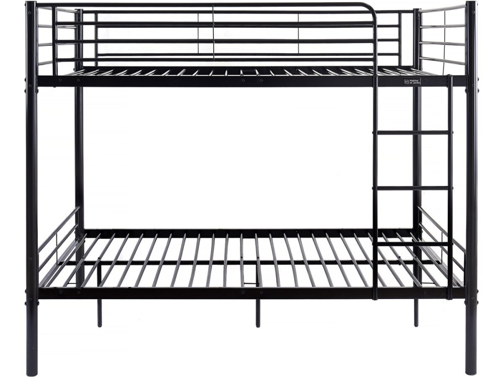 Litera doble "Adam" - Somier incluido - 140 x 190 cm - Negro
