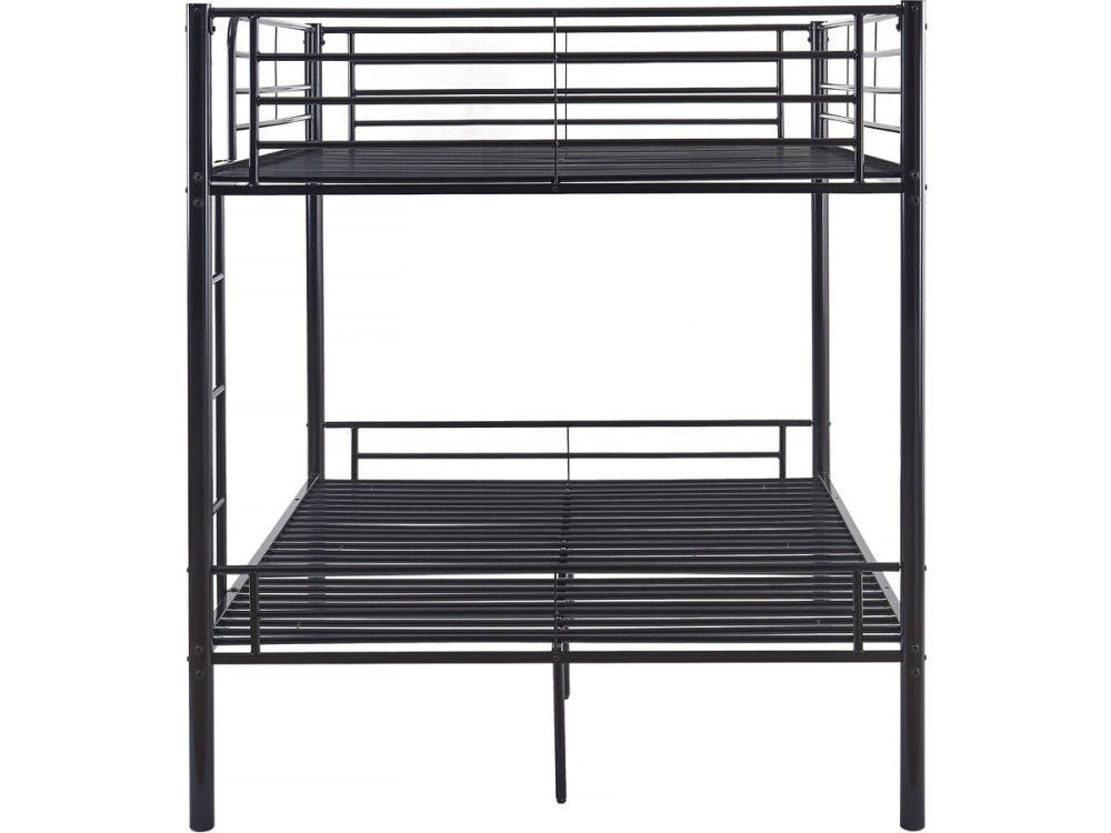 Litera doble "Adam" - Somier incluido - 140 x 190 cm - Negro