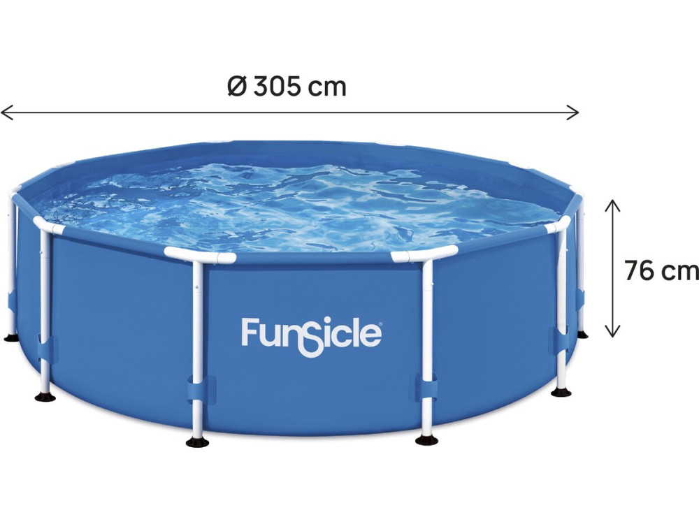 Piscina tubular redonda "Auria" - 305 x 76 cm - Azul