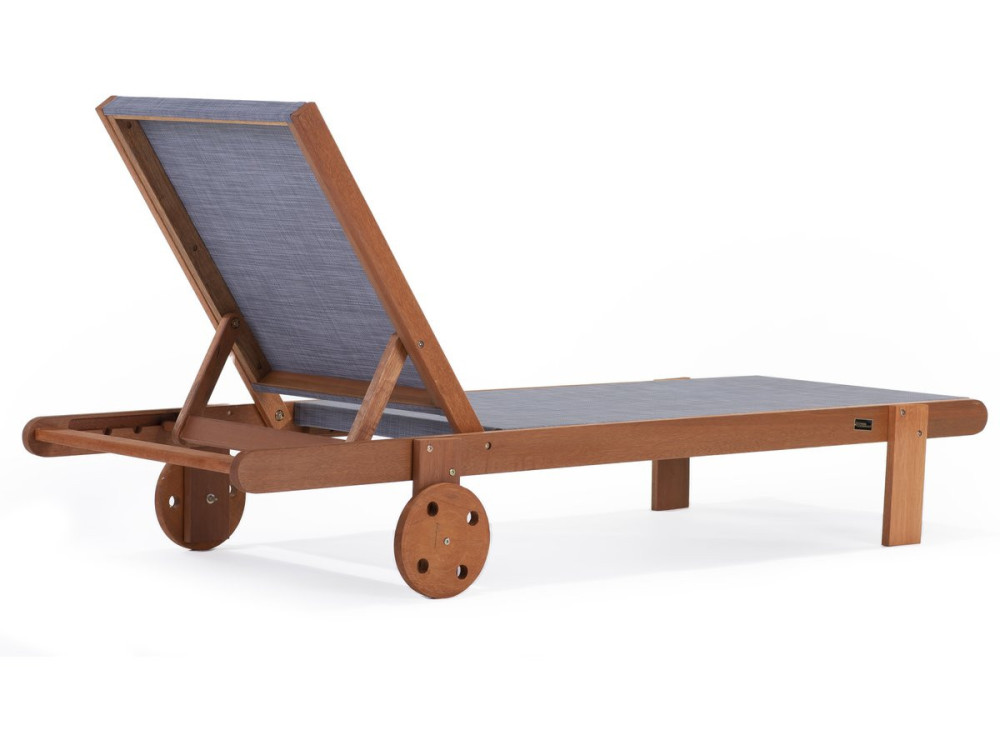Tumbonas en madera exótica "Saïgon"  - Gris - Lote de 4