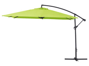 Parasol lateral de jardín Aluminio “Ilios 3” – Cuadrado – 3 x 3 m  - Verde