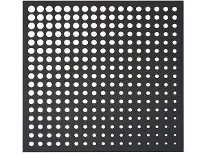 Panel decorativo - «Moon» - Lote de 5 - 1,00 x 1,00 m - Gris