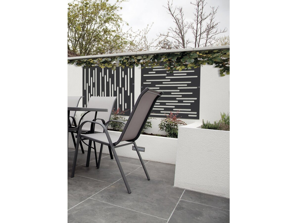 Panel decorativo - "Náutico" - Paquete de 5 - 1,00 x 1,00 m - Gris