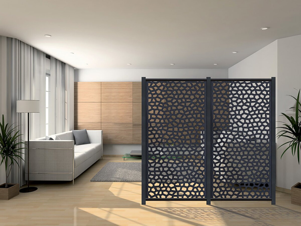 Panel decorativo - "Mosaico" - Paquete de 5 - 1,00 x 2,00 m - Blanco