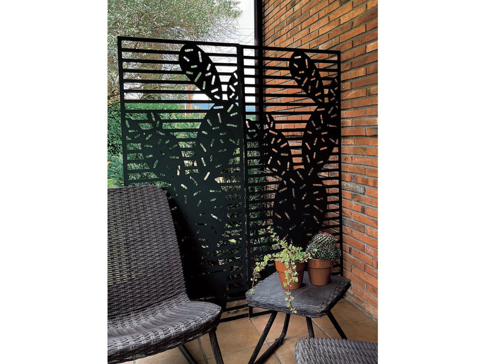 Panel decorativo - "Cactus" - Lote de 4 - 0,60 x 1,50 m - Verde